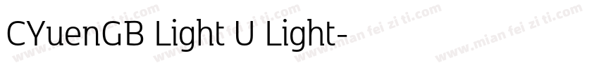 CYuenGB Light U Light字体转换